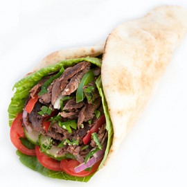 Beef Shawarma Wrap (440 - 530 Cals)