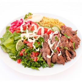 Beef Shawarma Platter (980 - 1350 Cals)
