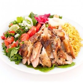 Chicken Shawarma Platter (960 - 1320 Cals)