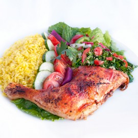 Roasted ¼ Chicken Platter